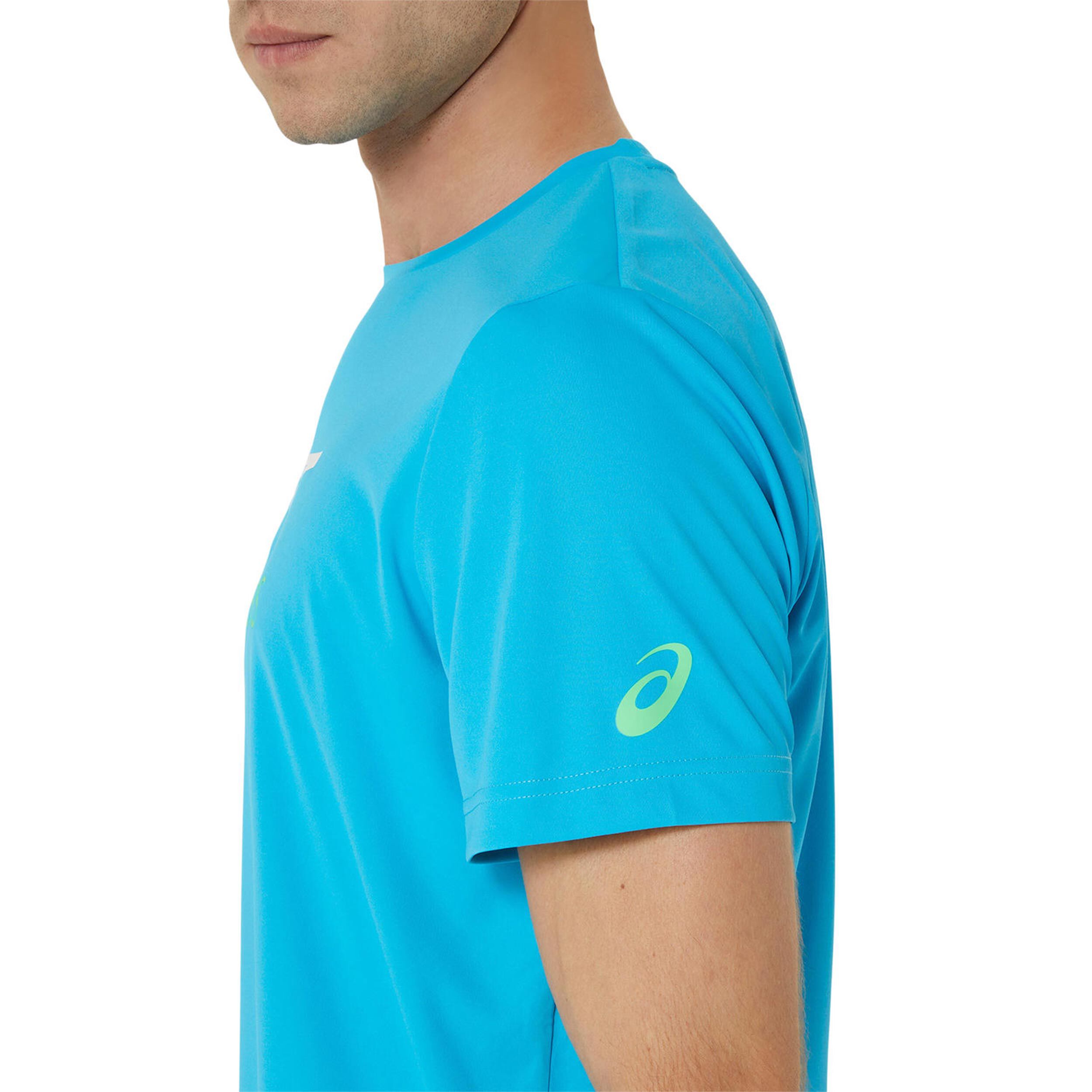 Court Graphic T-Shirt Herren - Blau
