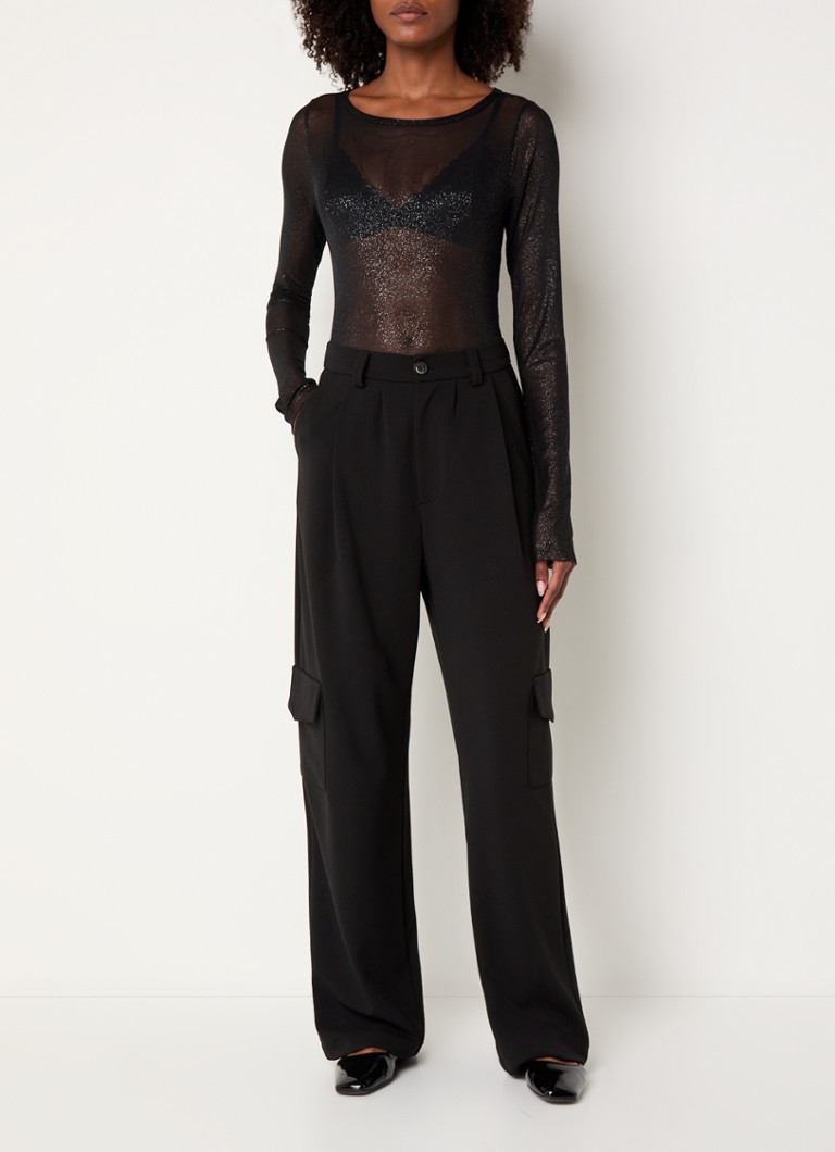 Top semitransparent din plasă cu lurex 10DAYS
