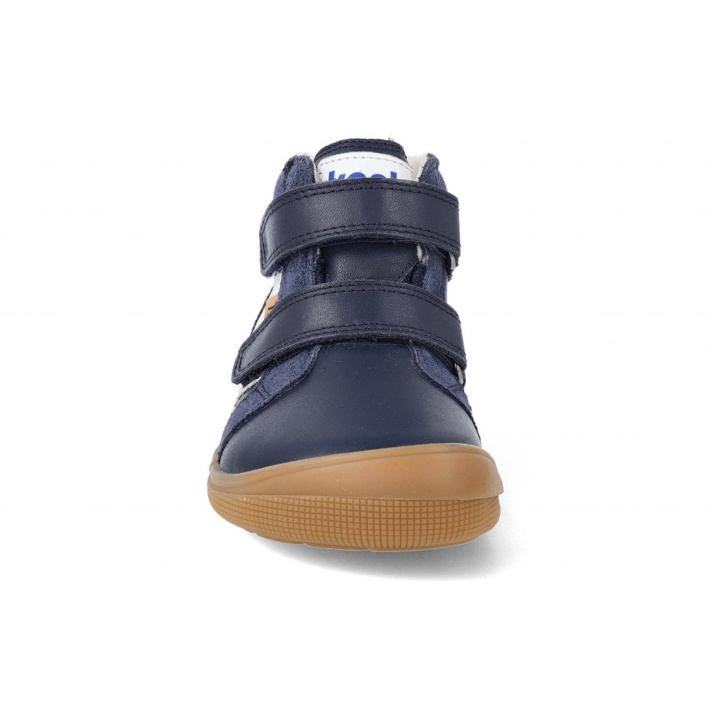 Koel4kids Ethan TEX Wool Blue 07T023.102 mit Wolle gefütterte Winterbarfußschuhe
