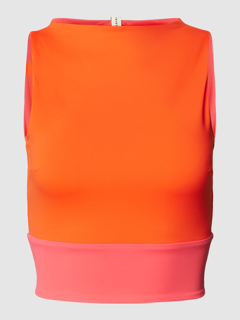 Bikini-Oberteil in Two-Tone-Machart in orange