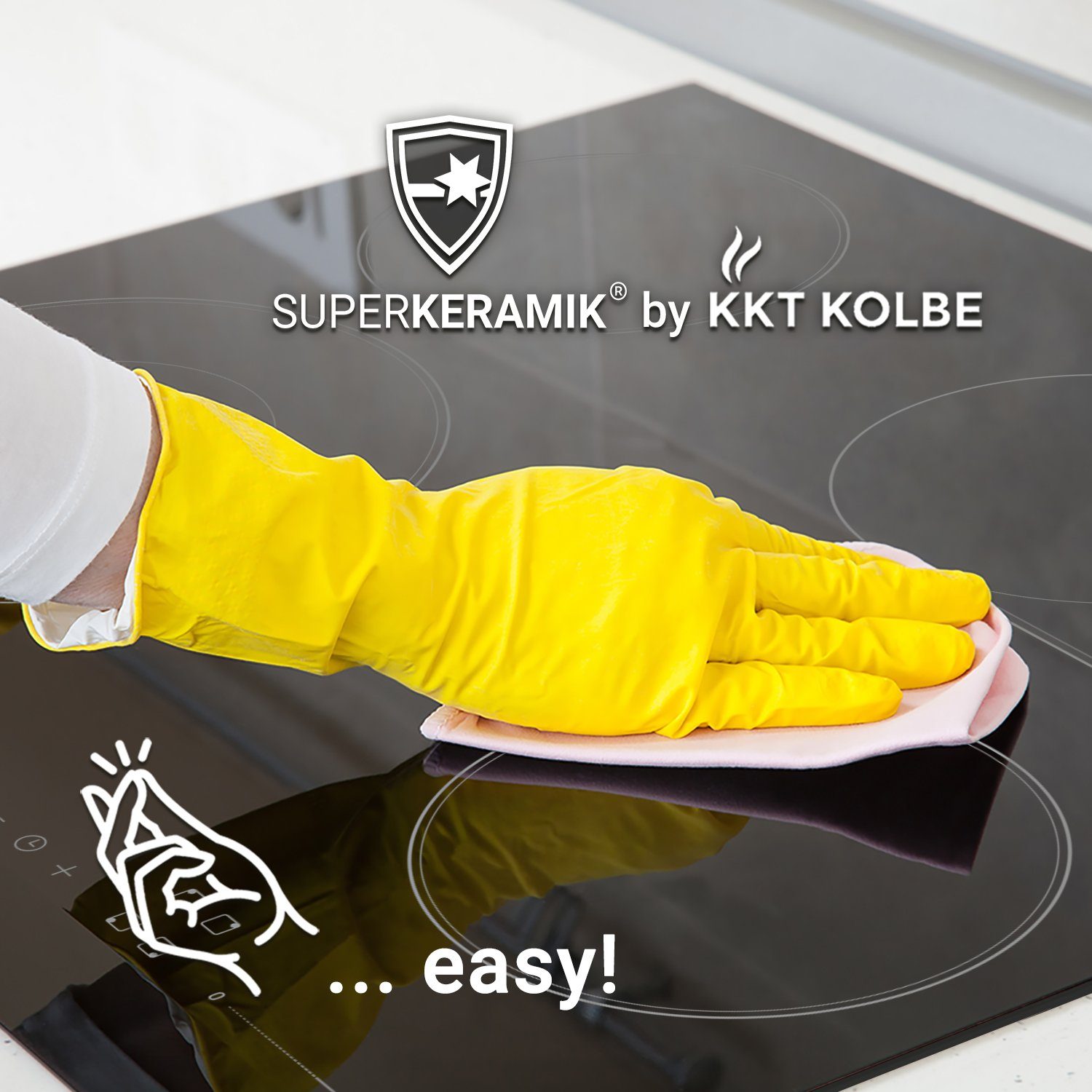 KKT KOLBE Elektro-Kochfeld KF592RL, 59cm / Autark / 6,6kW / 9 Stufen / 4 Zonen / Rahmenlos / Touch