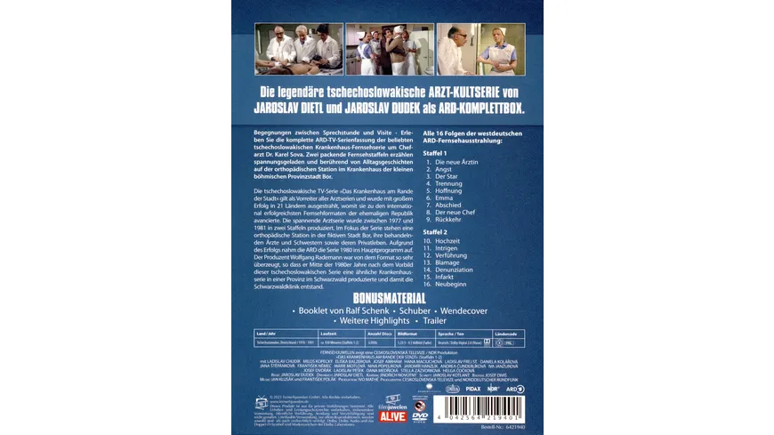 Das Krankenhaus am Rande der Stadt - Die Komplettbox - Die 16-teilige westdeutsche Serienfassung (Fernsehjuwelen)  [6 DVDs]