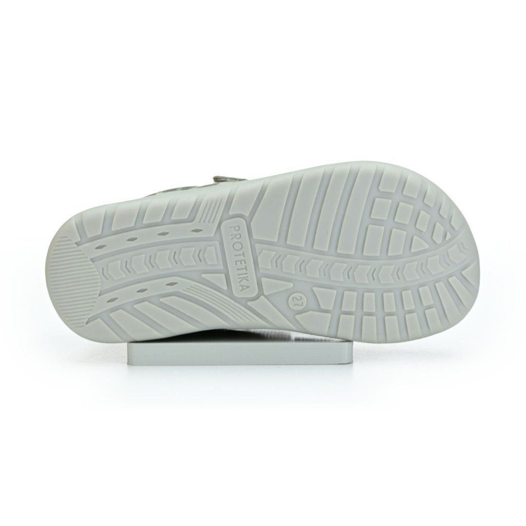 Protetika Roby Grigio Canvas Barfußschuhe Klett