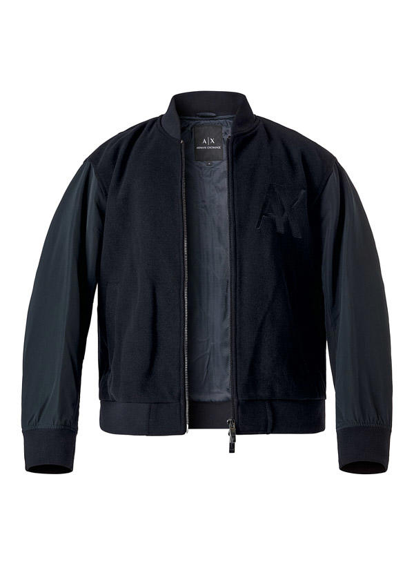 ARMANI EXCHANGE, Blouson, Mikrofaser, Navy