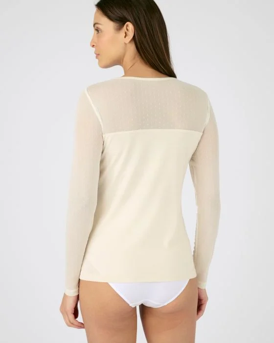 T-shirt tulle plumetis Thermolactyl