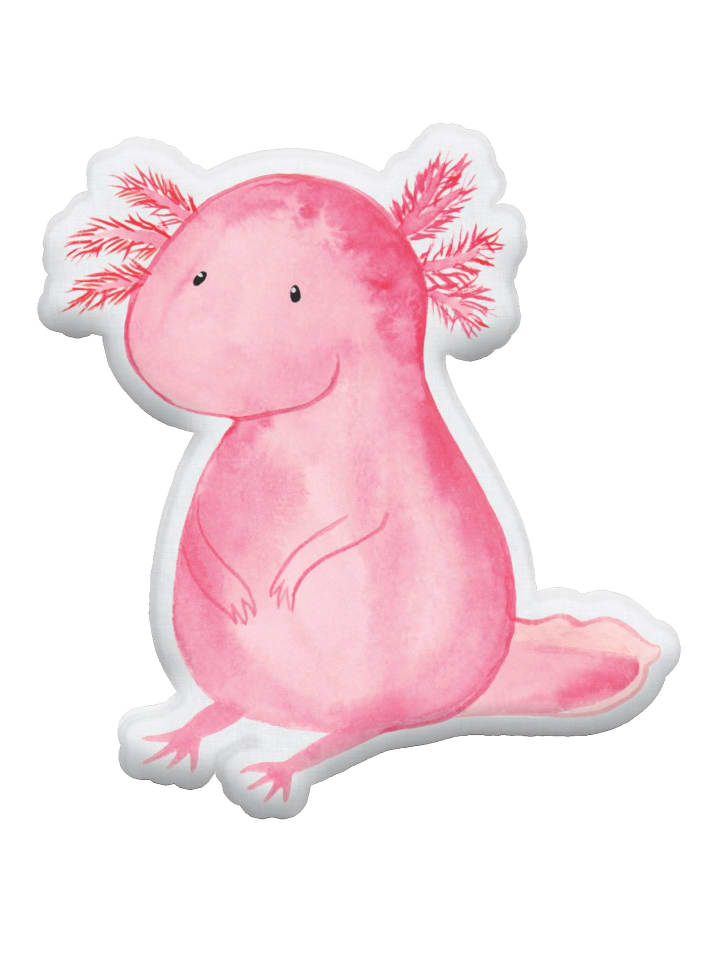 Mr. & Mrs. Panda Kissen Kuscheltier Axolotl Niedlich ohne Spruch in Weiß günstig kaufen