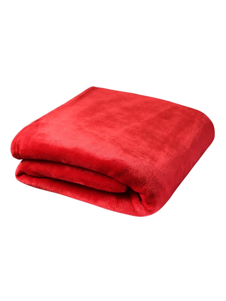 Traumschlaf Kuscheldecke in bordeaux günstig kaufen 150 x 200 cm