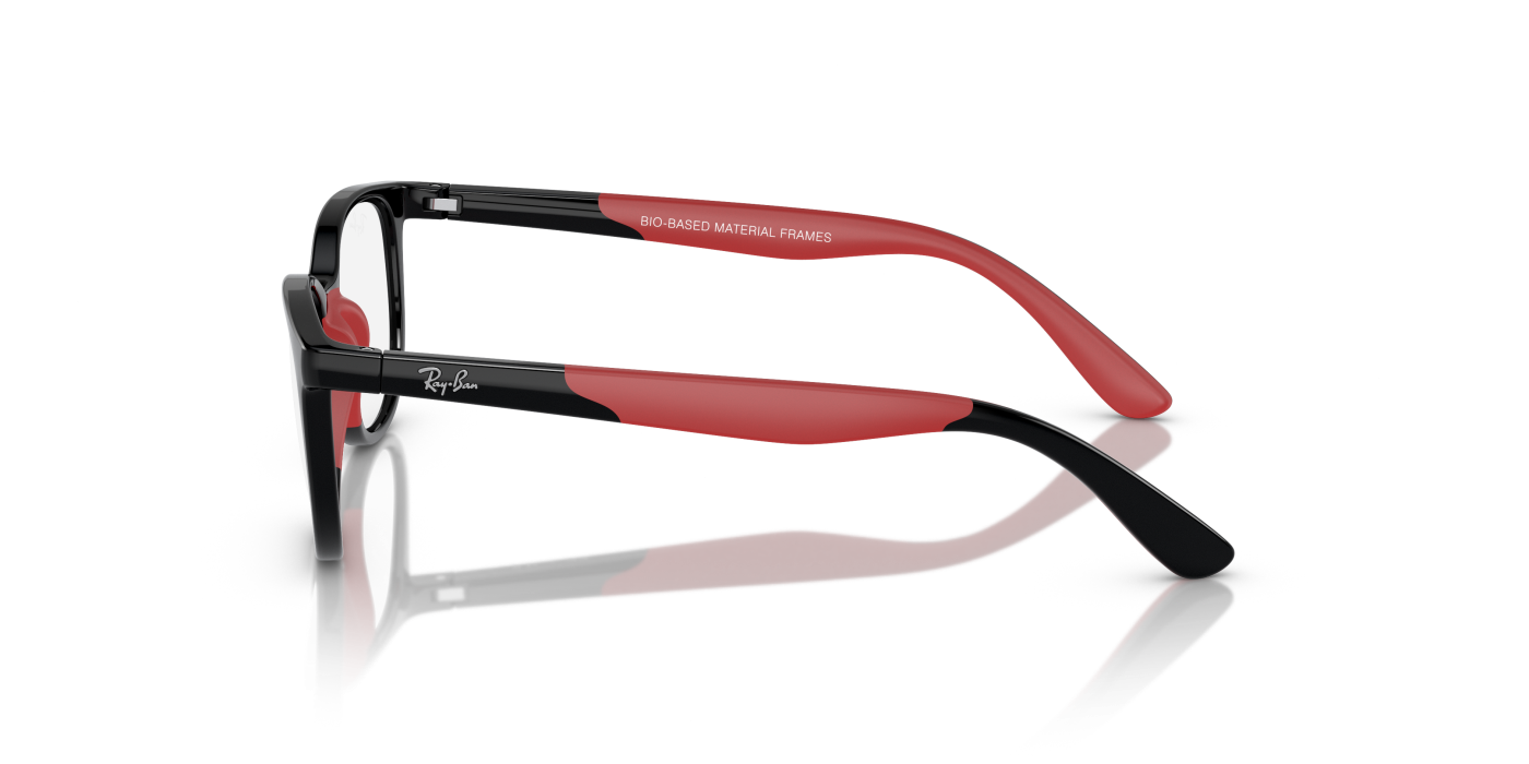 RB1622 OPTICS KIDS BIO-BASED - Negru lucios pe roșu
