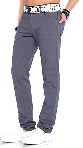 Cipo & Baxx Jeanshose mit Gürtel im Straight Fit-Schnitt
