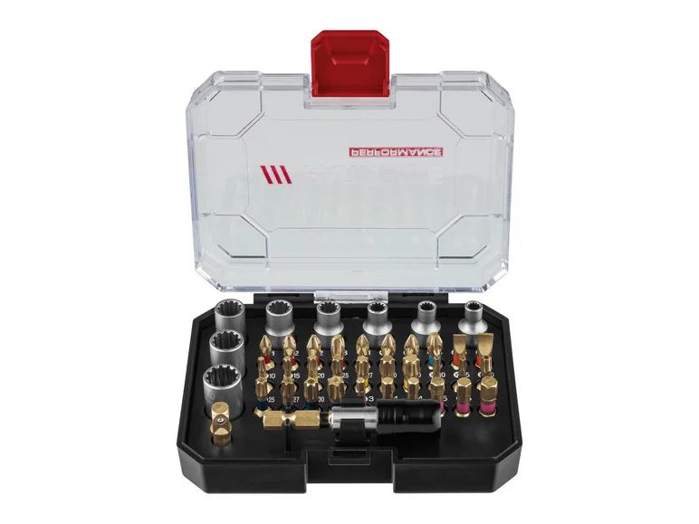 Conjunto de bits de torção PARKSIDE PERFORMANCE® (lubrificado) PBSP 2 D4 Conjunto de bits de torção dupla