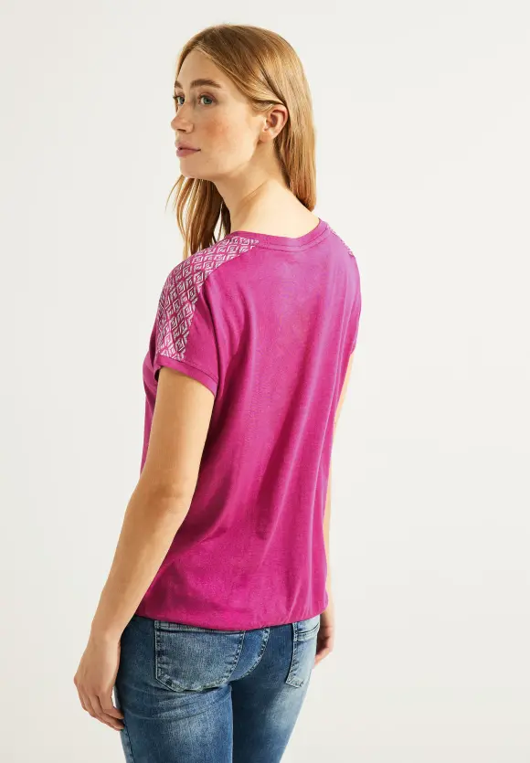CECIL Shirt mit Schulterprint