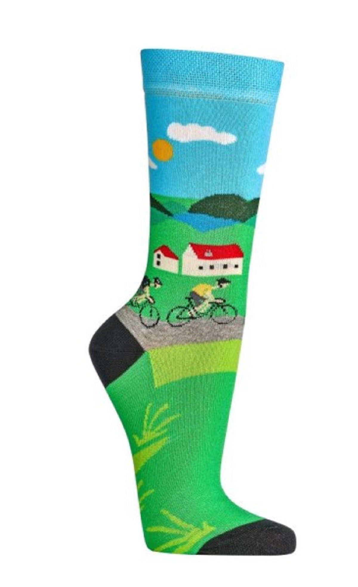 Socks 4 Fun Freizeitsocken Socks 4 Fun Motivsocken Radsport 2-er Bündel (2 Paar, 1-Paar, 2 Paar)