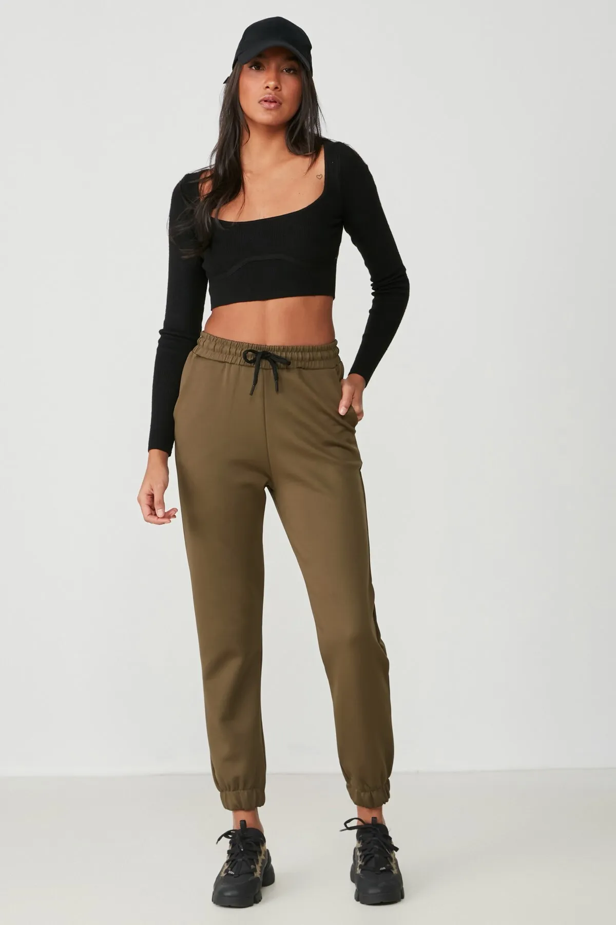 C&City  Basic Jogger-Jogginghose 802 Khaki
