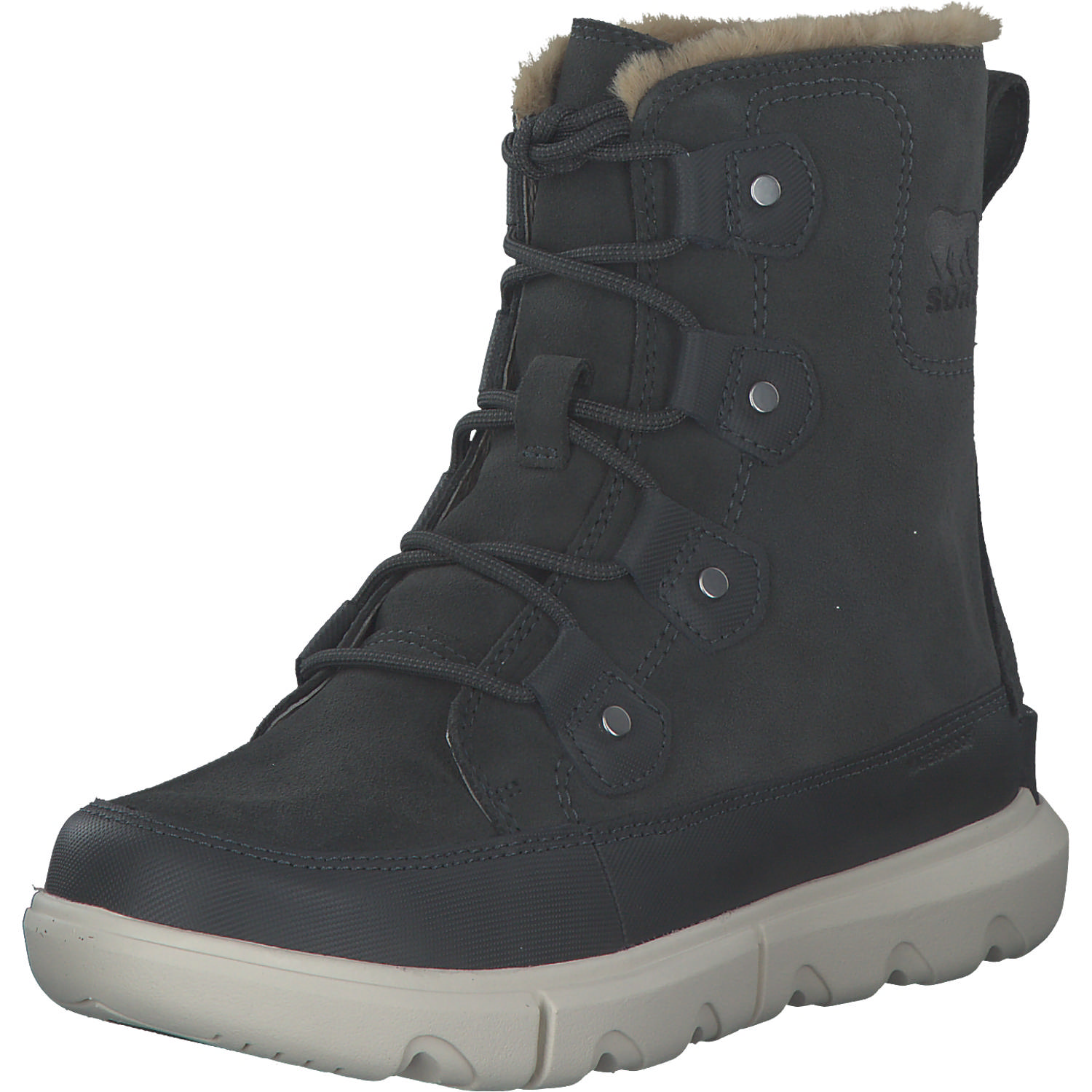 Sorel Explorer II Joan Faux Fur 1951631/1959371, Winterstiefel, Kinder, grill, fawn