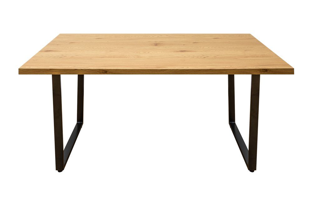 riess-ambiente Esstisch LOFT 160cm natur / schwarz (Einzelartikel, 1-St), Holzwerkstoff · Metall · Eichen-Optik · Industrial