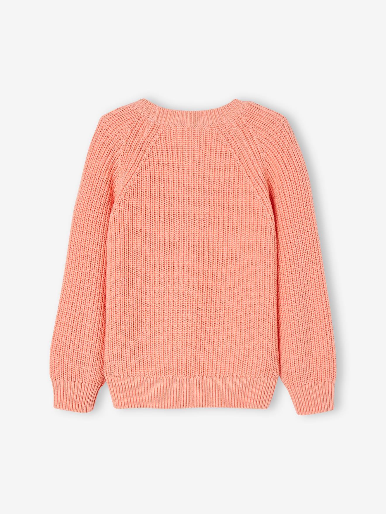 Vertbaudet Mädchen Strickjacke mit V-Ausschnitt - gelb