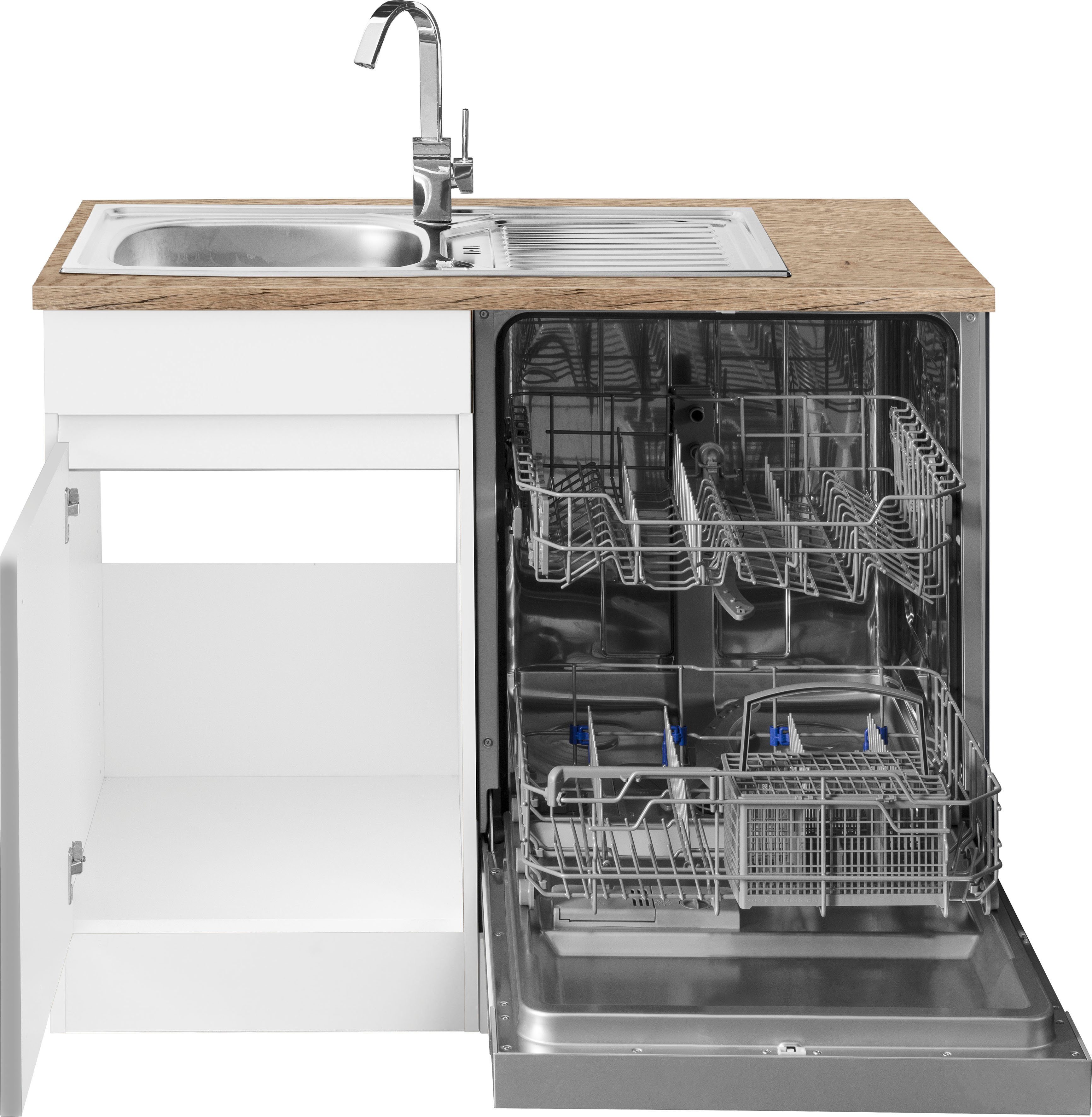 OPTIFIT Winkelküche Roth, mit E-Geräten, Stellbreite 300 x 175 cm