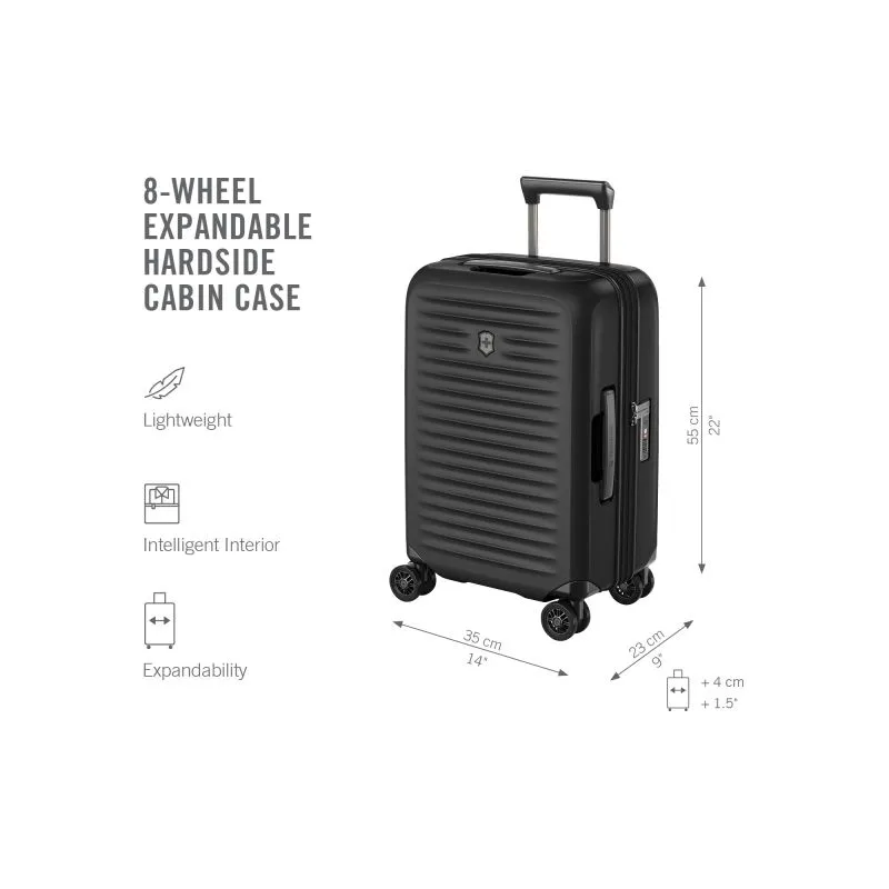 Victorinox Airox Advanced Frequent Flyer Carry-On Erweiterbar (55 cm) - Black