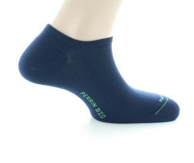 Perrin  Socquettes pur coton Bio - Marine