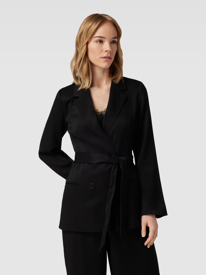 Blazer mit Strukturmuster Modell 'JACE' in schwarz