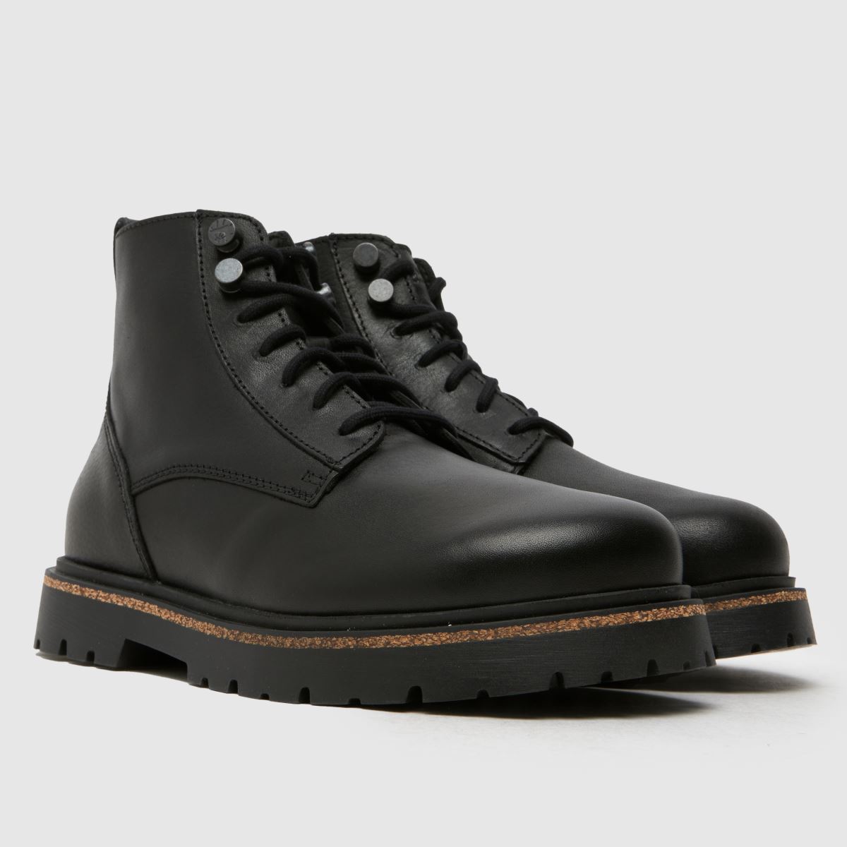 BIRKENSTOCK – Highwood – Svarta snörstövlar