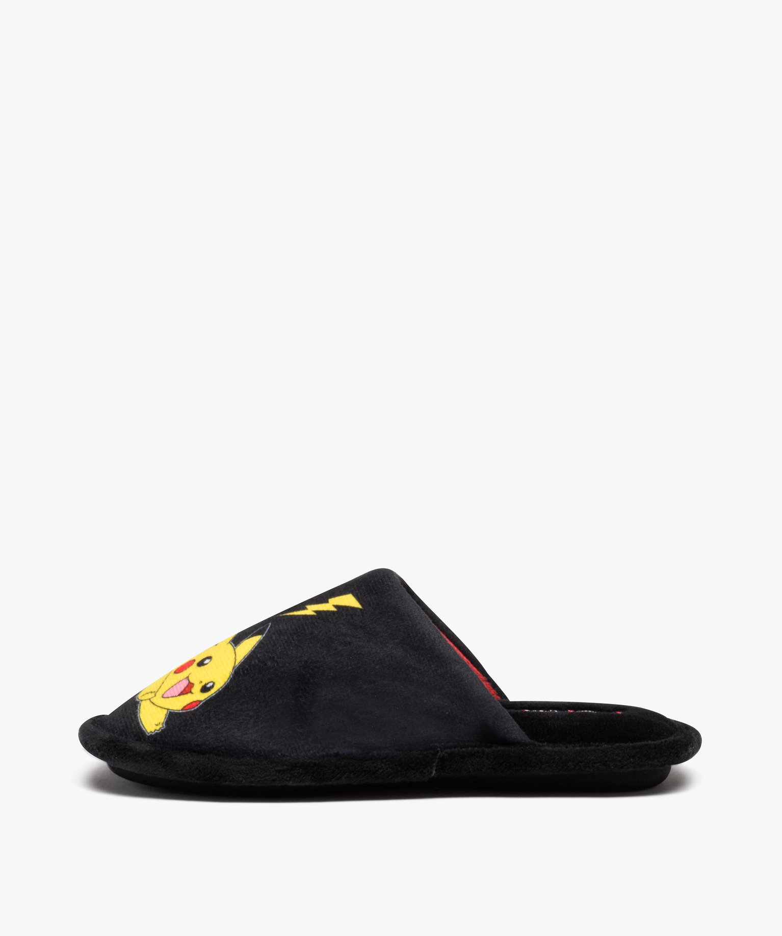 Chaussons Garçon en velours à enfiler - Pokemon noir | GEMO