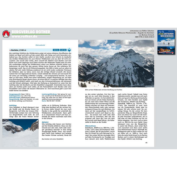 22 PERFEKTE SKITOUREN-WOCHENENDEN