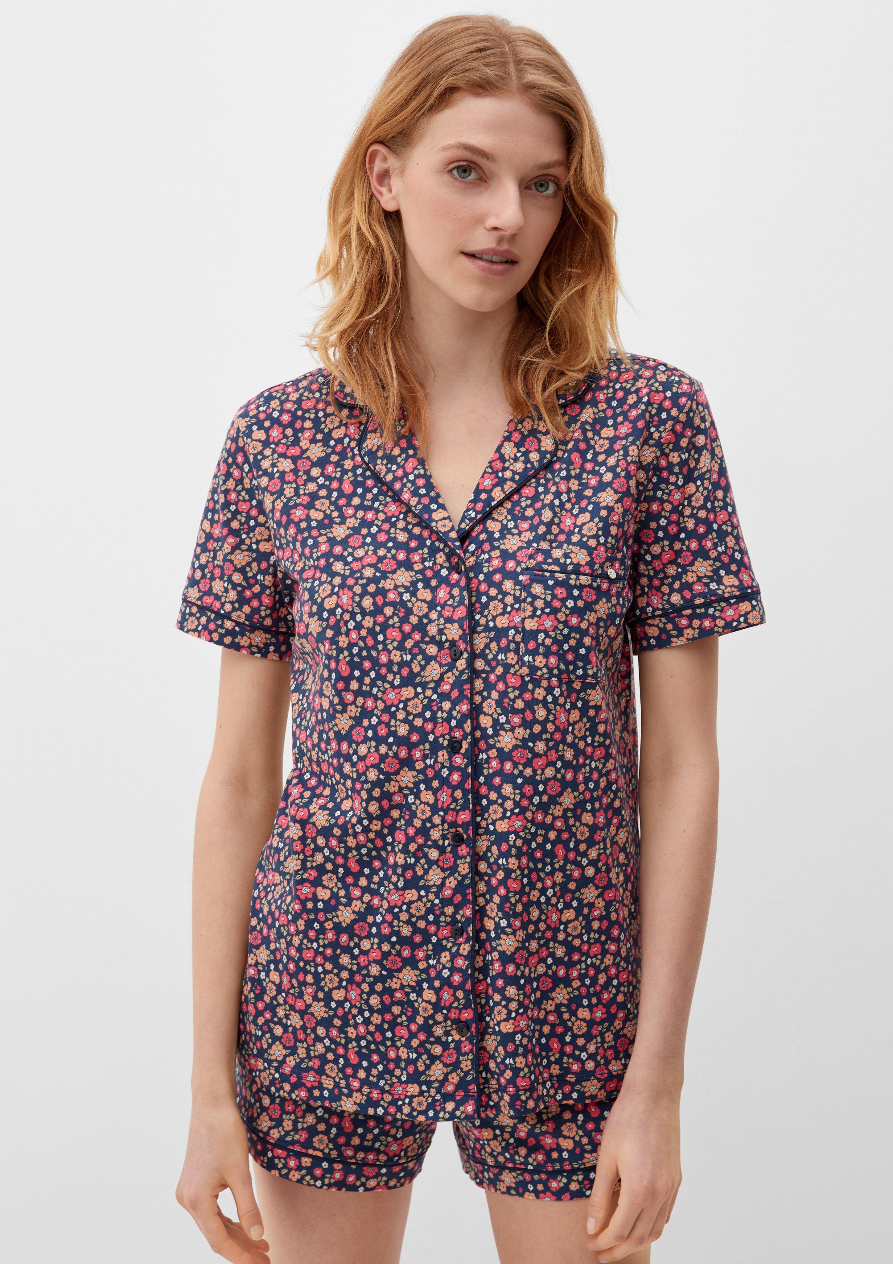 Kurzer Pyjama mit Vichy-Muster  6008449-99A1