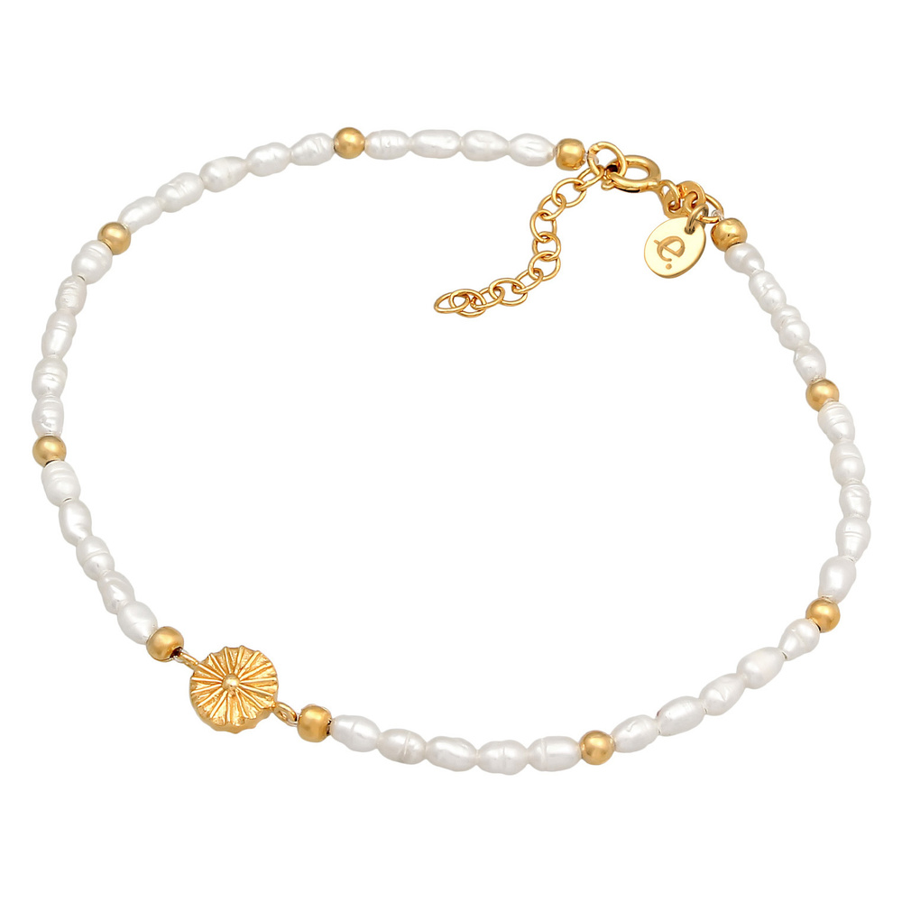Elli PREMIUM Elli PREMIUM Bracelet de Cheville Femmes bracelet de cheville Soleil Perles avec  Bijoux