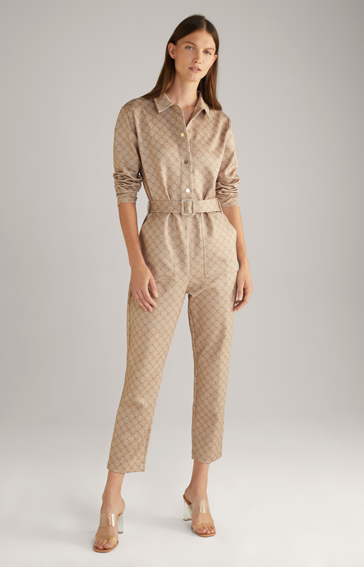 Scuba-Overall in Beige