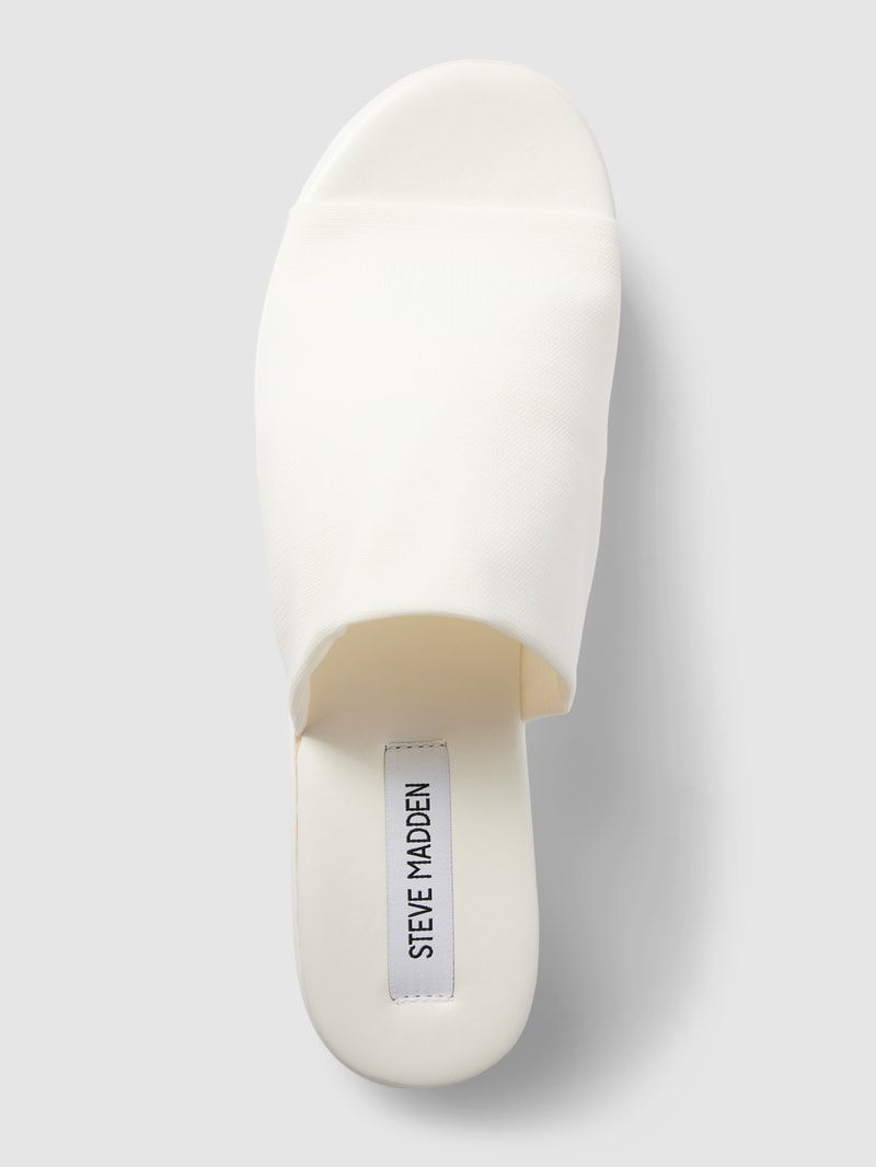 Pantoletten mit Plateausohle Modell 'SLINKY' in offwhite