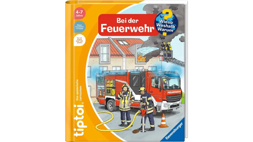 Ravensburger tiptoi - Wieso? Weshalb? Warum? Bei der Feuerwehr, In Sachwissen eintauchen - neues Konzept mit Hörspielen