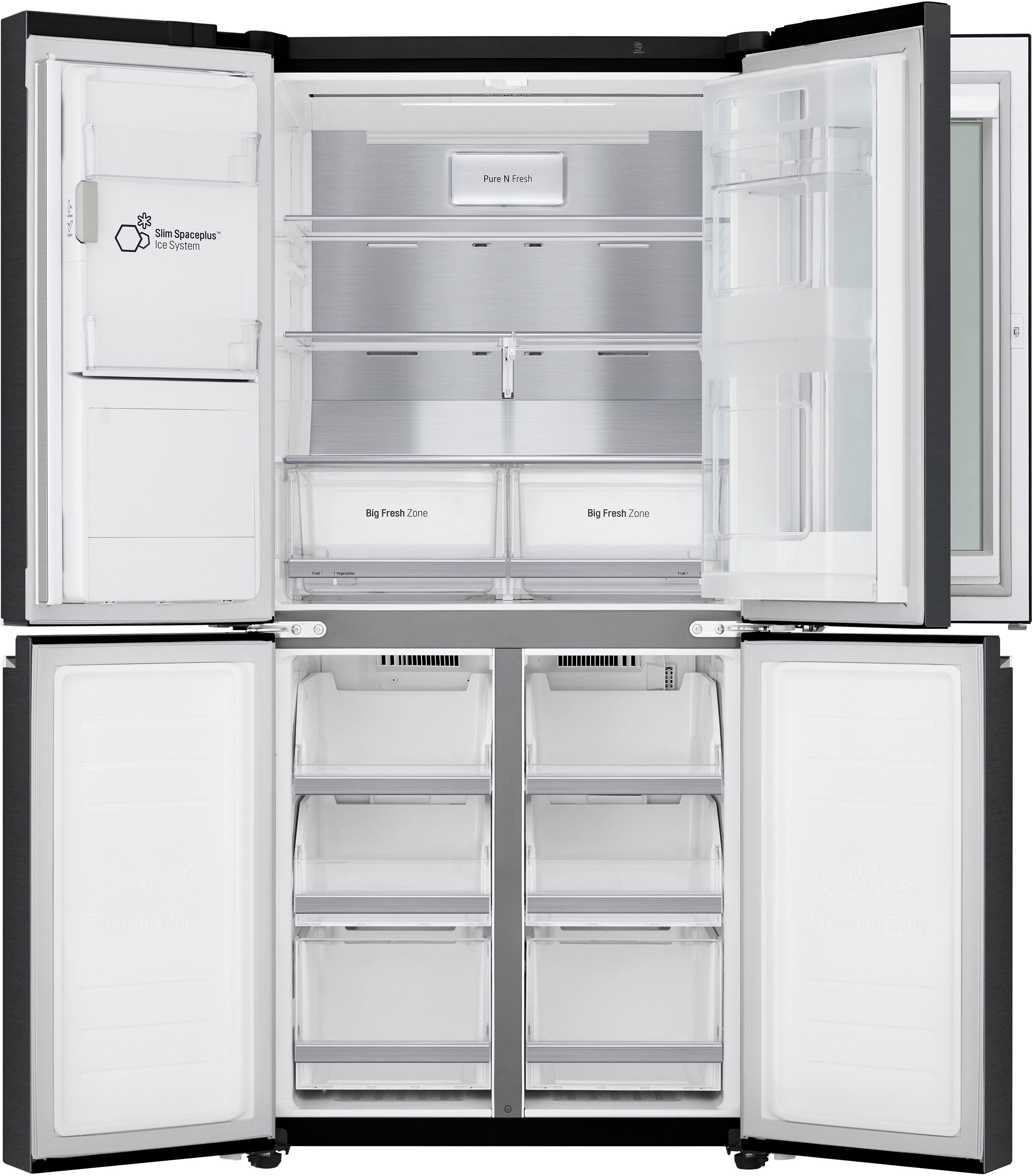 LG Multi Door GMX844MC6F, 178,7 cm hoch, 83,5 cm breit, InstaView™