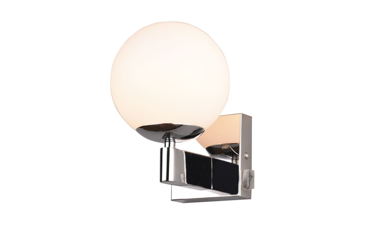 TRIO LED Wandlampe Kula chrom 1-flg Kula