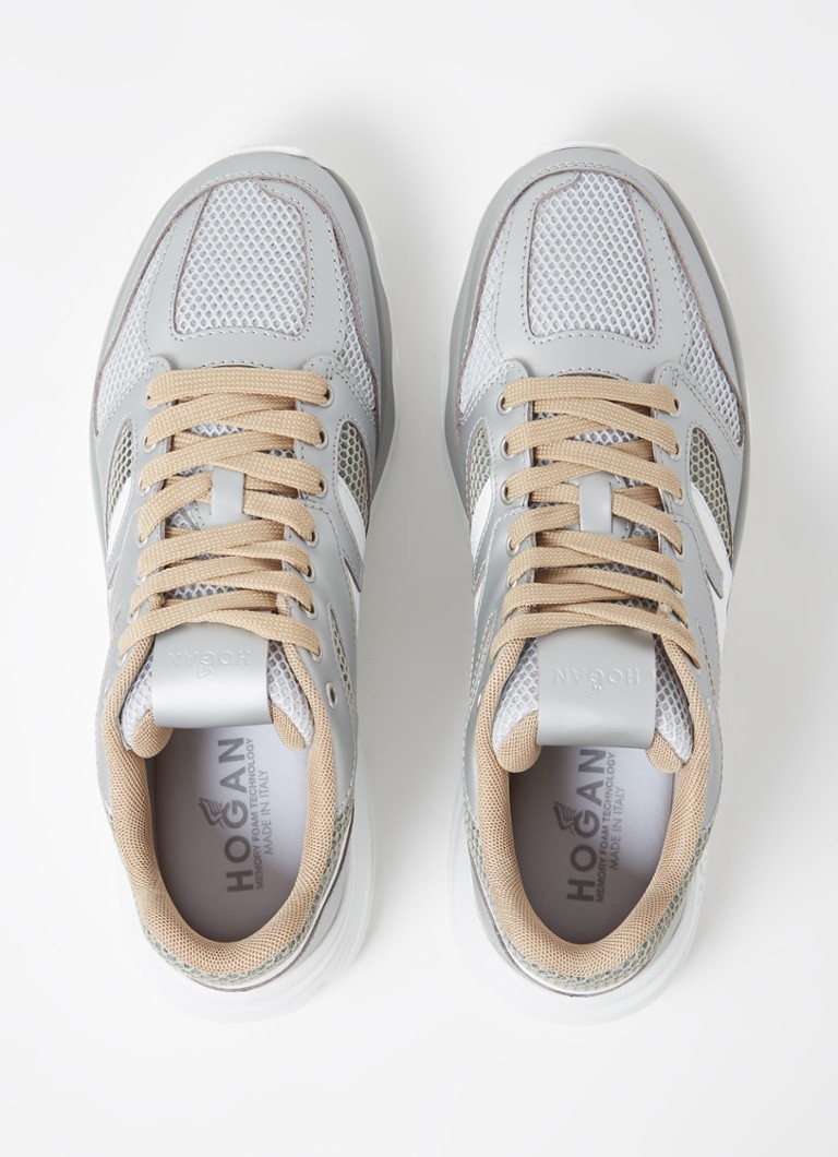 Hogan Jogging H665 bőr tornacipő hálós részletekkel