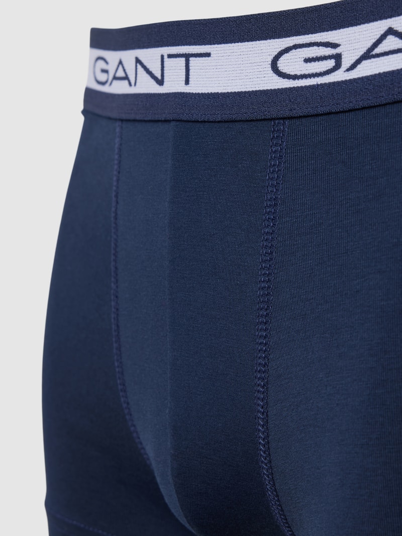 Trunks mit elastischem Logo-Bund im 3er-Pack in marineblau
