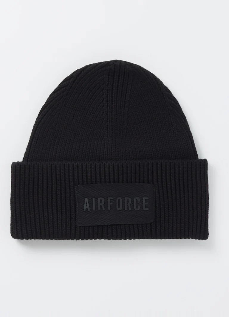 Airforce Chunky knit hat with logo