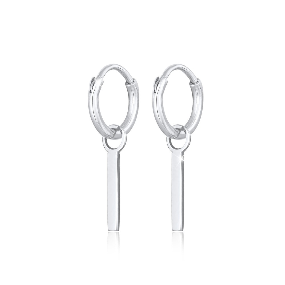 Elli Elli Boucles d'Oreilles Créoles Géo Pendentif Trend Basic Boucles d'Oreilles Femm Boucles d'oreilles
