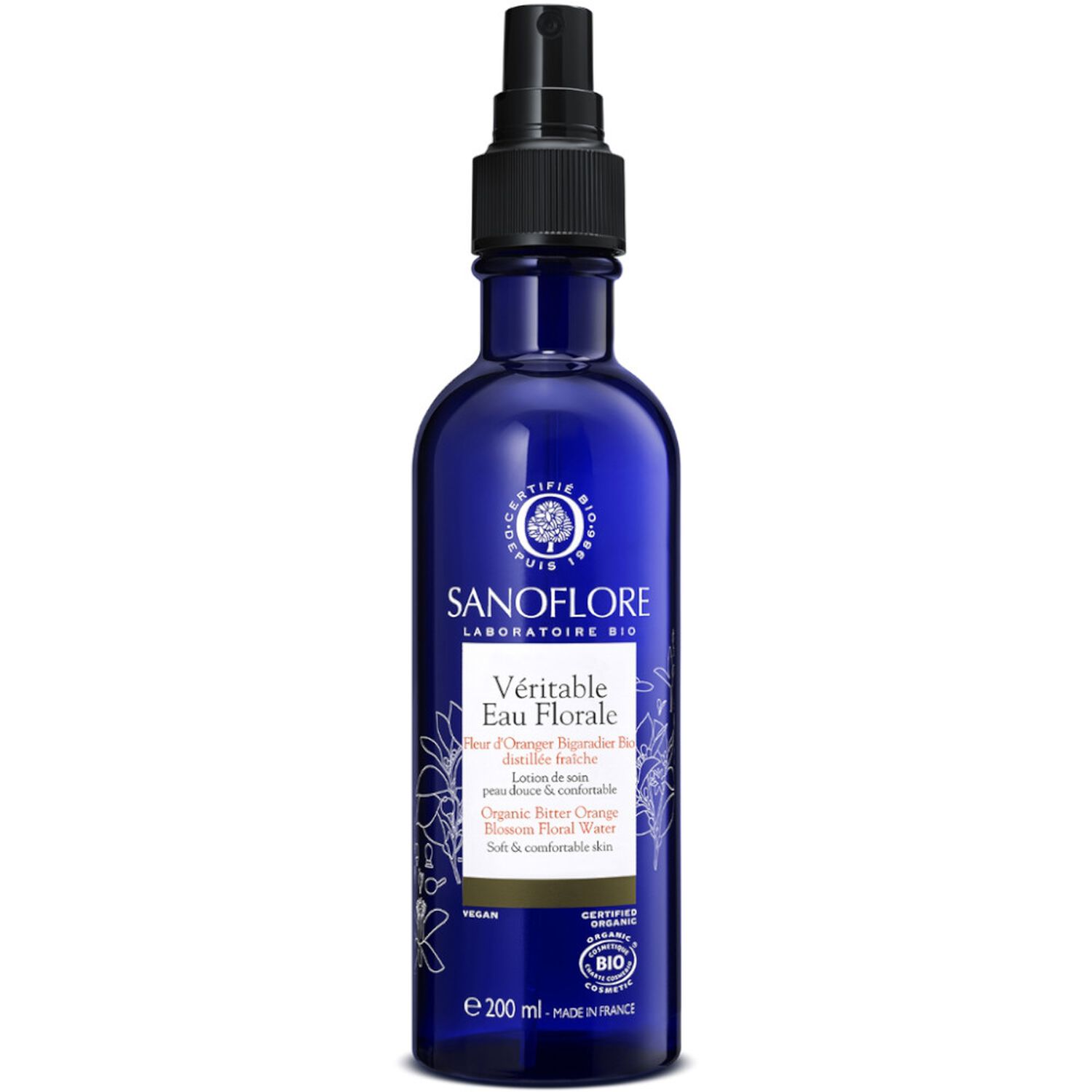 Sanoflore Véritable Eau Florale Fleur d'Oranger 200 ml