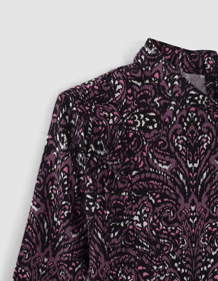Blouse rose LENZING™ ECOVERO™ imprimé cachemire fille