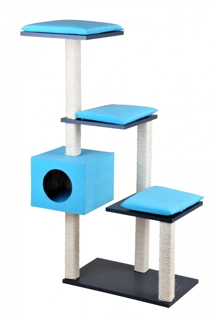 Rohrschneider Stufenboy Cosy anthrazit-Kissen türkis