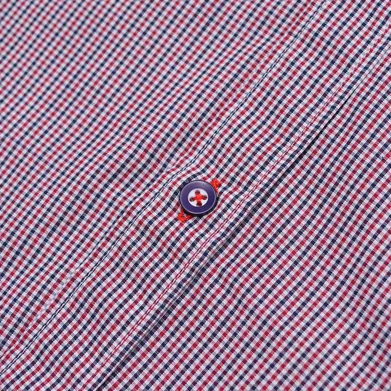Lambretta Gingham Check Herren Langarm Hemd RWIS1384