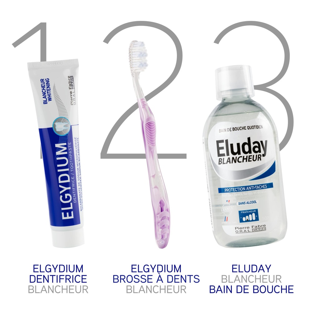 Oral Care ELGYDIUM Blancheur Souple Brosse à dents