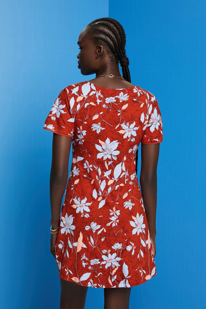 Geblümtes Jerseykleid