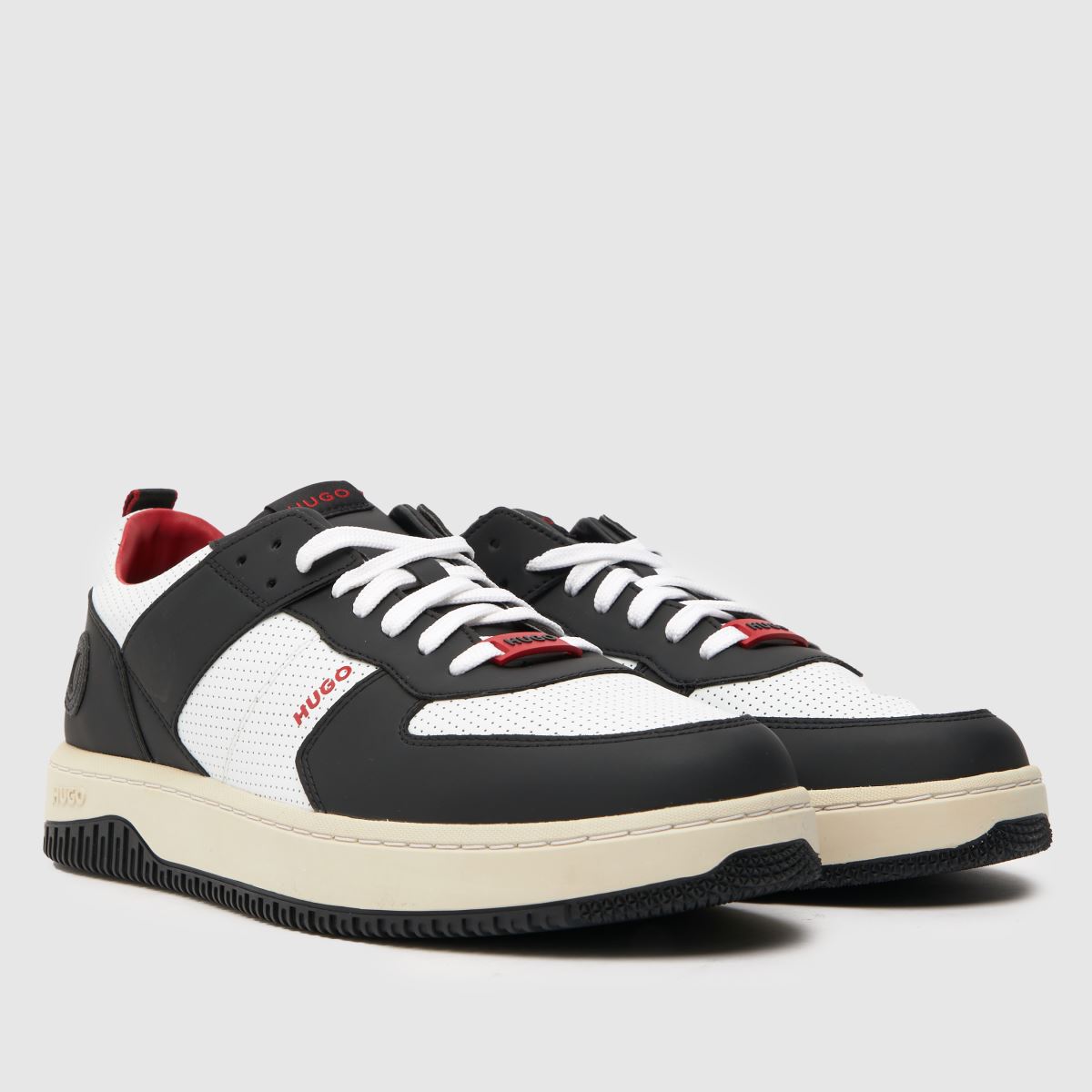 HUGO kiian basket trainer – Svarta och vita sneakers
