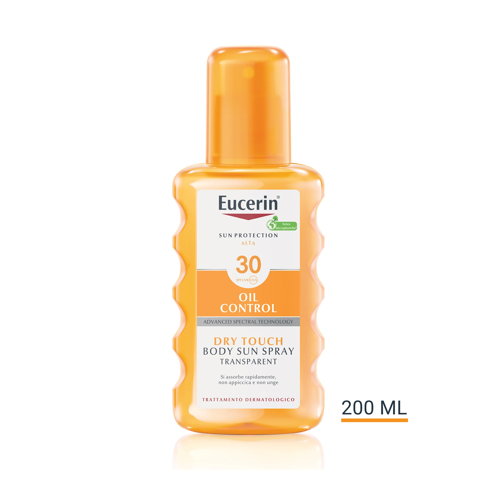 Spray solar de secado rápido transparente SPF30 - Spray solar corporal de alta protección.