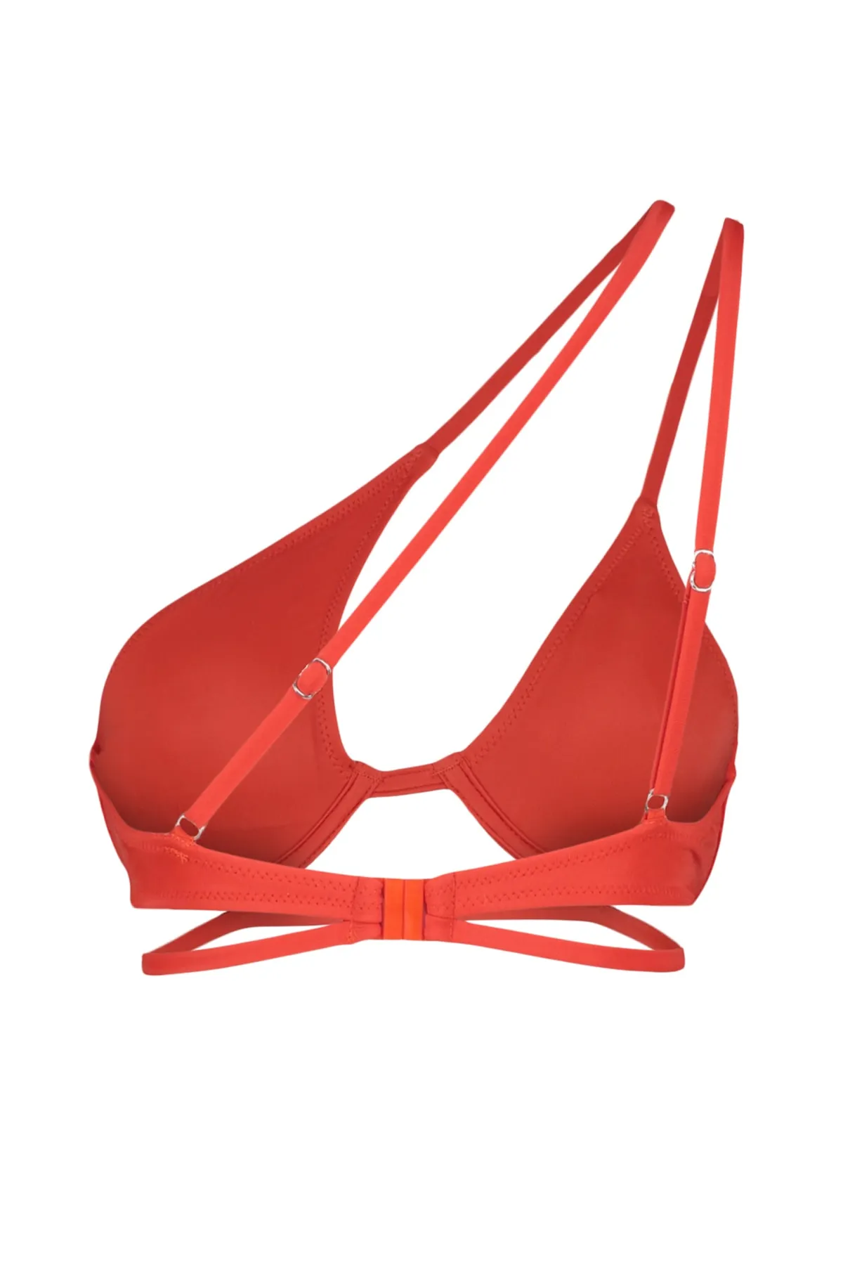 Trendyol Collection  Rotes Bikinioberteil mit Bügelausschnitt/Fensterausschnitt TBESS23BU00291