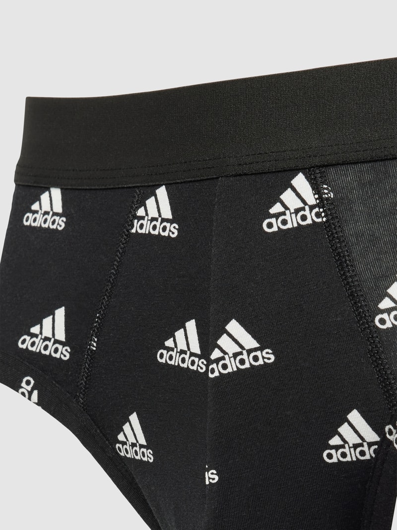 Slip mit Allover-Logo-Muster in schwarz