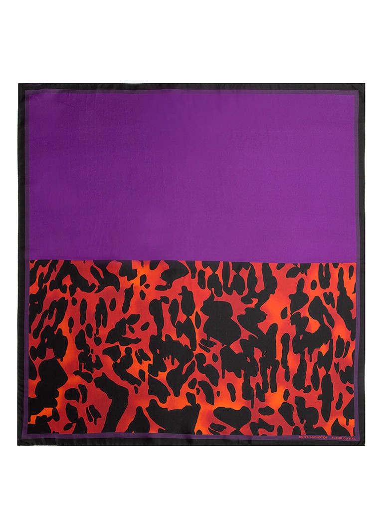 Szalik Fleur du Mal autorstwa Driesa Van Notena - szalik jedwabny 75 x 75 cm