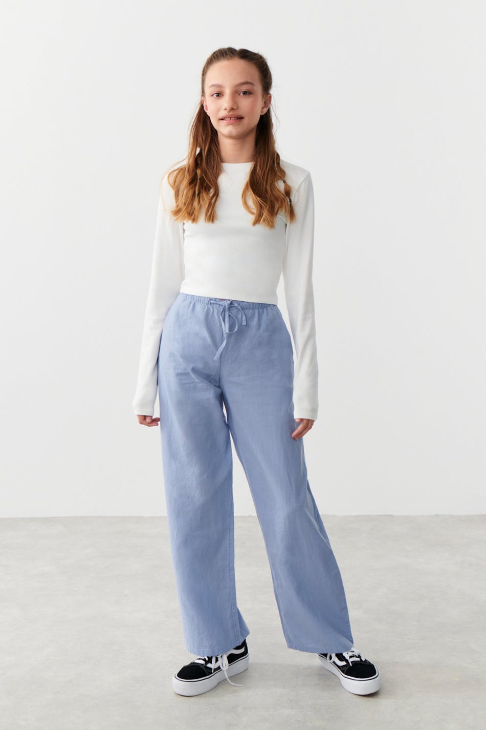 Y linenmix trousers
